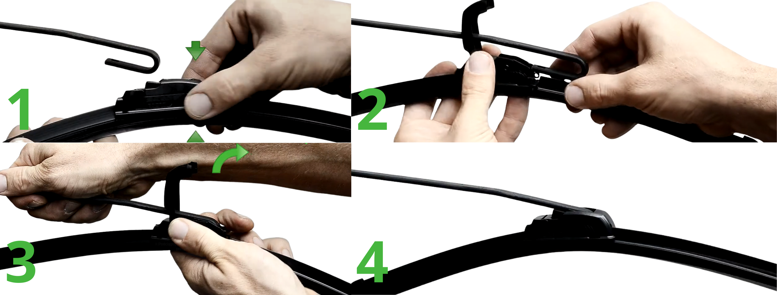 Jak założyć nowe wycieraczki typu U-hook?