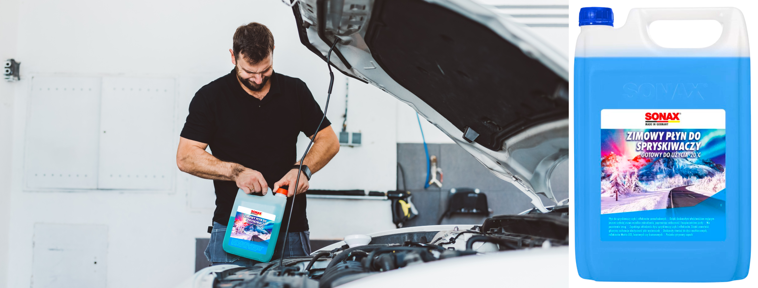 Zimowy płyn do spryskiwaczy SONAX -20°C 4L.