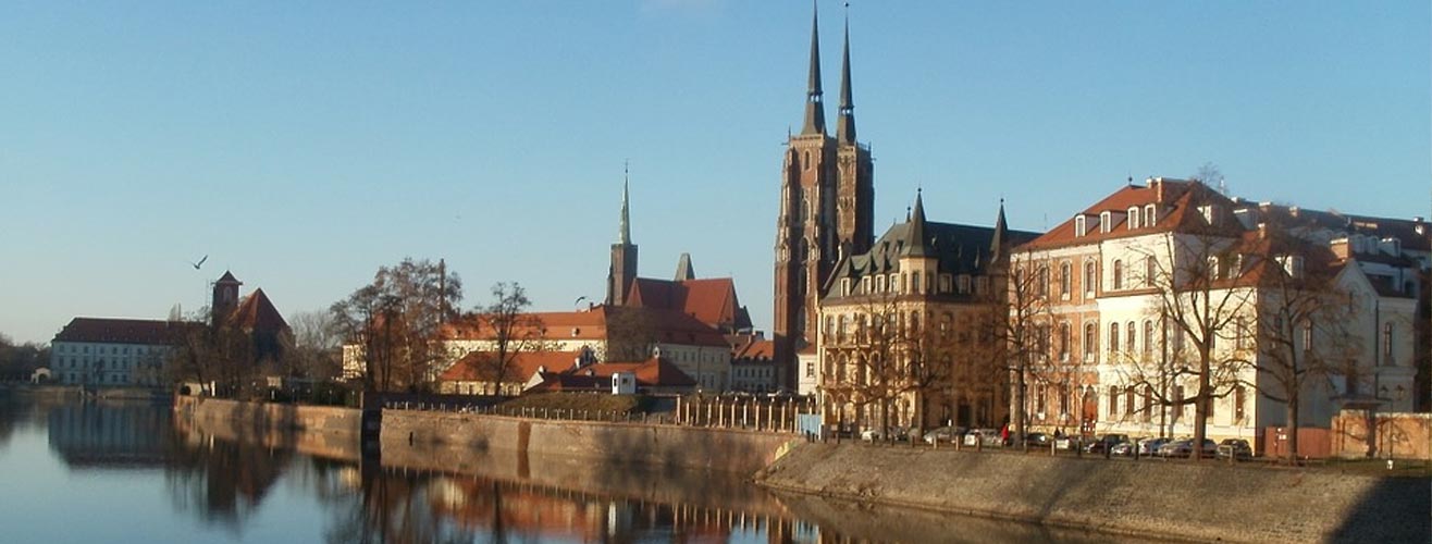 Wrocław nad rzeką Odrą